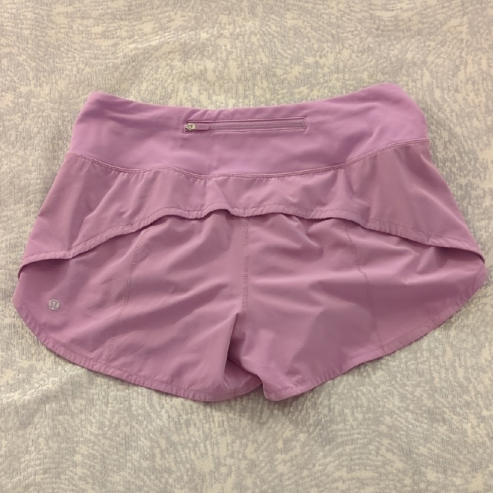 lululemon athletica Pink Athletic Shorts with Moisture-Wicking Fabric